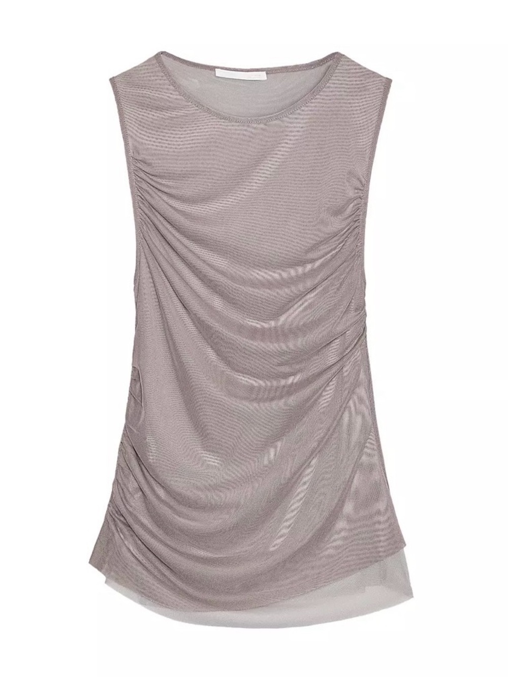 dolan Ruched Sleeveless Tank Top - Mauve